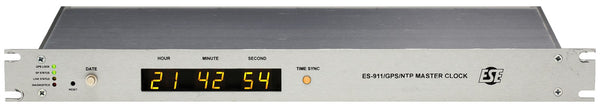 ESE ES-911 NTP GPS Network Time Server TC90 IRIG-B Serial Timecode LED Clock-www.prostudioconnection.com