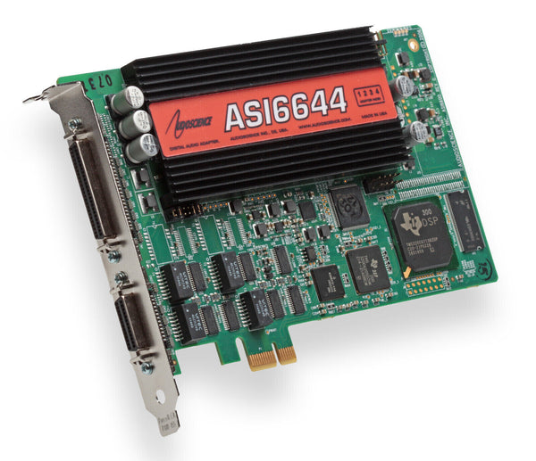 AudioScience ASI6644 PCIe Multichannel Broadcast Sound Card Balanced Audio XLR [Refurbished]-www.prostudioconnection.com