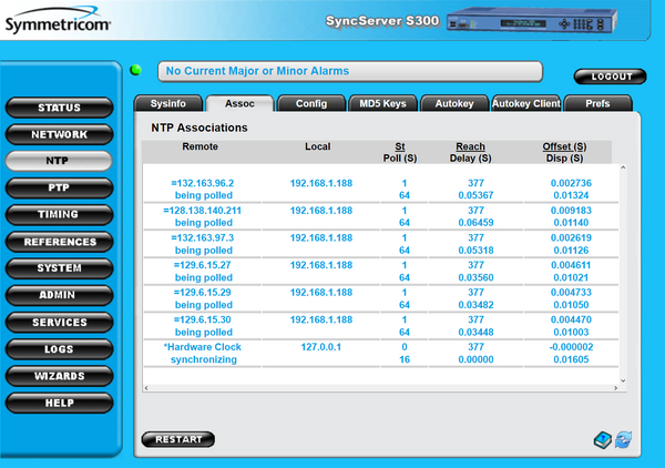 Symmetricom SyncServer S300 PTP UPGRADED GPS NTP Network Time Server NEW DISPLAY-www.prostudioconnection.com
