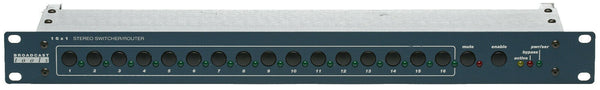 Broadcast Tools 16x1 Stereo Audio Matrix Switcher/Router Automation GPI RS-232-www.prostudioconnection.com
