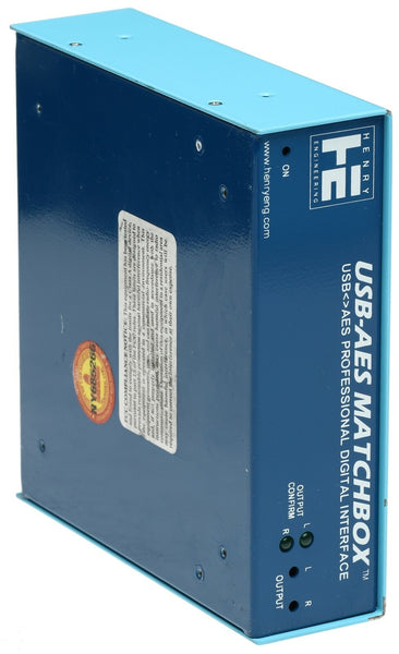 Henry Engineering USB-AES Matchbox Broadcast XLR Analog Digital Audio Interface [Used]-www.prostudioconnection.com