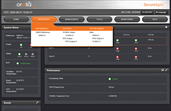 Spectracom SecureSync 213 OCXO GPS Galileo GLONASS NTP Network Time Server 10MHz-www.prostudioconnection.com