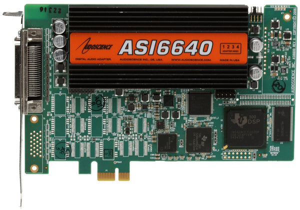 AudioScience ASI6640 PCIe Multichannel Broadcast Sound Card **PARTS OR REPAIR** [For Parts]-www.prostudioconnection.com
