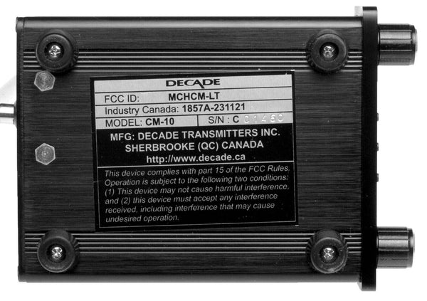 Decade CM-10 FM Stereo Transmitter Part 15 Low Power for Church w Mic/Line Input-www.prostudioconnection.com