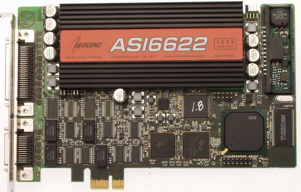 AudioScience ASI6622 PCIe Broadcast Multichannel AES Digital & Balanced Analog [Used]-www.prostudioconnection.com