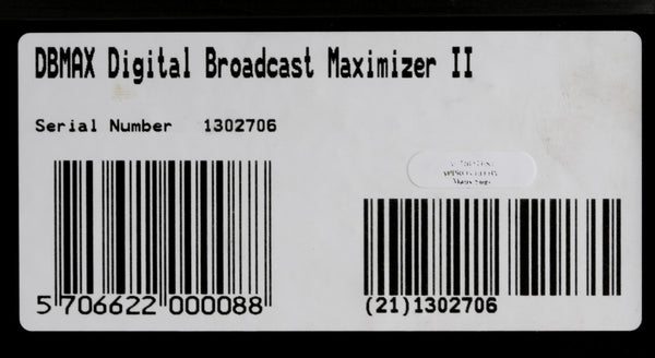 TC Electronic DBMax AES Digital Audio Broadcast Processor Multiband Maximizer-www.prostudioconnection.com