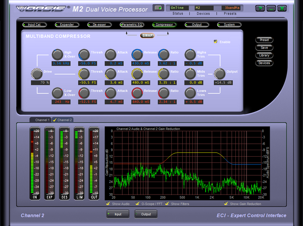 Wheatstone Vorsis M-2 AES Digital 96KHz Voice Processor Preamp Compressor M2-www.prostudioconnection.com