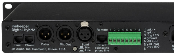 JK Audio Innkeeper 1rx Digital Hybrid Phone Line Audio Interface for Console/IFB-www.prostudioconnection.com
