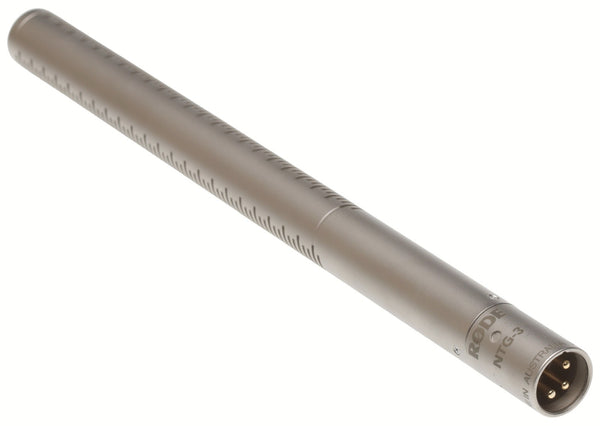 RODE NTG-3 Precision RF-Biased Shotgun Microphone 48V Phantom NTG3 Satin Silver-www.prostudioconnection.com