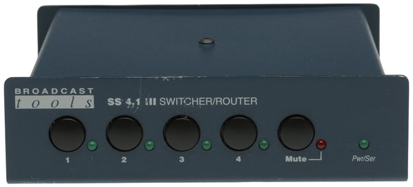 Broadcast Tools SS4.1 III Balanced Audio Automation Switcher RS-232 Serial-www.prostudioconnection.com
