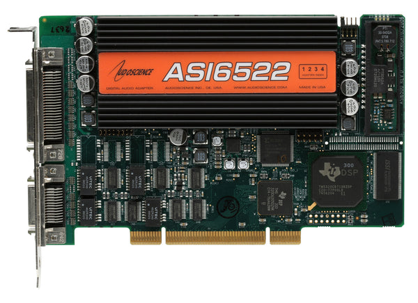 AudioScience ASI6522 PCI Broadcast AES Digital Balanced Analog Mutichannel Card-www.prostudioconnection.com