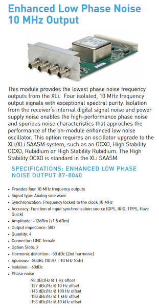Symmetricom XLi High Stab. OCXO UPGRADED GPS 10MHz Oscillator NTP Time Server-www.prostudioconnection.com