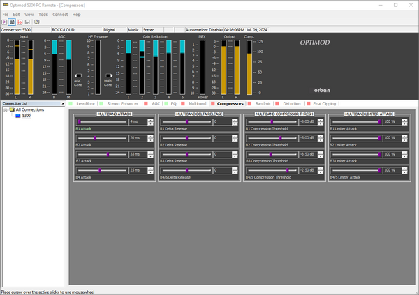 Orban Optimod 5300 FM Digital AES 5-Band Broadcast Audio Processor & Stereo Gen-www.prostudioconnection.com