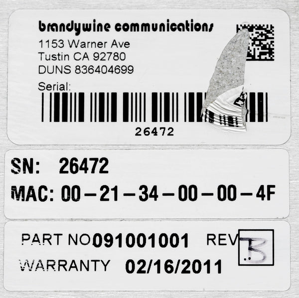 Brandywine NFS-221 Rubidium GPS NTP Time Server 1PPS Frequency Standard *PARTS* [For Parts]-www.prostudioconnection.com