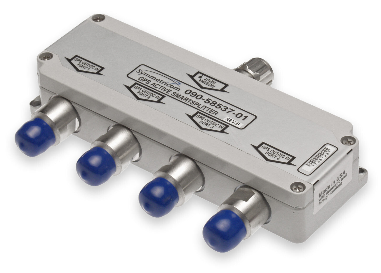 Symmetricom 090-58537-01 GPS 1:4 4-Way Active Antenna Signal Splitter Divider [Refurbished]-www.prostudioconnection.com