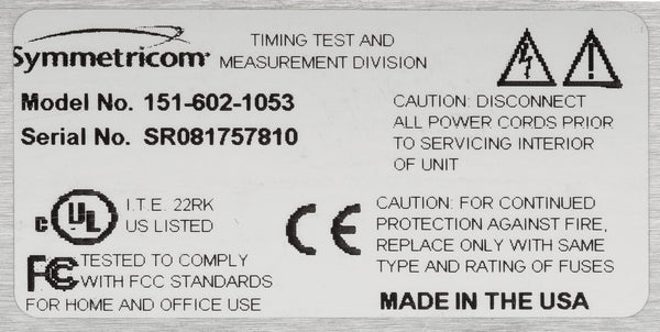 TrueTime Symmetricom XL-DC GPS OCXO 10Mhz GPSDO Oscillator LCD Clock IRIG-B 1PPS [Refurbished]-www.prostudioconnection.com
