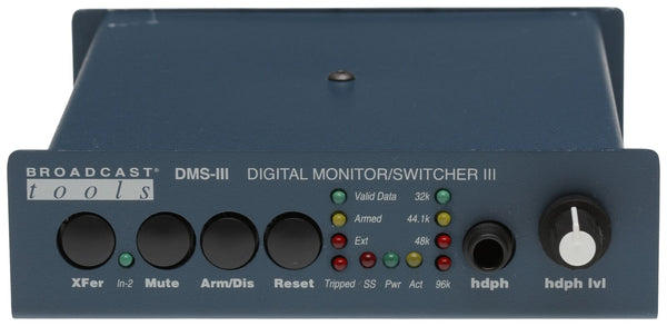 Broadcast Tools DMS-III AES/EBU Digital Audio Switcher Silence Sensor Failover [Used]-www.prostudioconnection.com