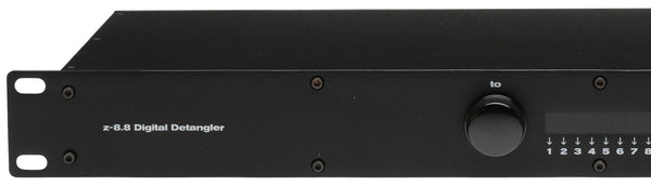 Z-Sys Z-8.8 1U AES Digital Detangler XLR BNC Coax TOSlink Audio Patchbay Router-www.prostudioconnection.com