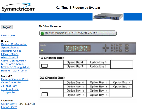 Symmetricom XLi OCXO UPGRADED GPS 10MHz LPN Oscillator NTP Time Server IRIG-B-www.prostudioconnection.com