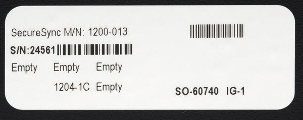 Spectracom SecureSync 013 GPS Beidou OCXO 10MHz Oscillator NTP Network Server-www.prostudioconnection.com