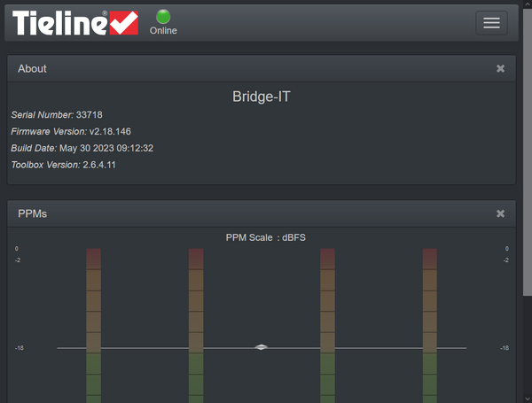 Tieline Bridge-IT Audio Over IP AAC Codec Internet AoIP SIP Endpoint TLB5100 [Used]-www.prostudioconnection.com