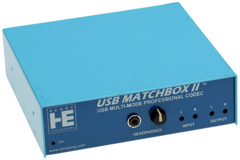 Henry Engineering USB Matchbox II Broadcast AES Digital & Balanced Analog Audio [Used]-www.prostudioconnection.com