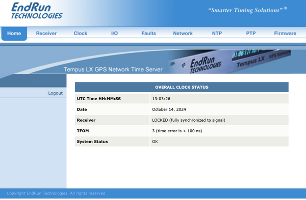 Endrun Technologies Tempus LX OCXO GPS Network NTP Time Server Clock w/ HTTP-www.prostudioconnection.com