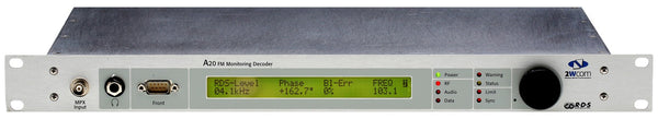 2WCOM A20 FM Monitoring Decoder Radio RF RDS/RBDS Receiver for FM Transmission-www.prostudioconnection.com