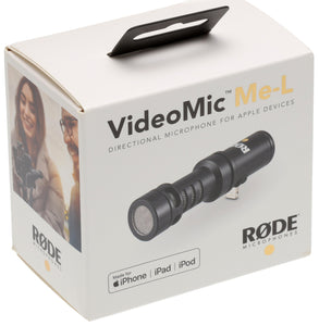 Rode VideoMic Me-L Compact Shotgun Directional Microphone for iPhone iPad - NEW-www.prostudioconnection.com