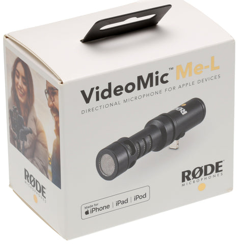 Rode VideoMic Me-L Compact Shotgun Directional Microphone for iPhone iPad - NEW-www.prostudioconnection.com