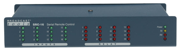Broadcast Tools SRC-16 Serial Remote Control Relay Contact Closure Output GPI-www.prostudioconnection.com