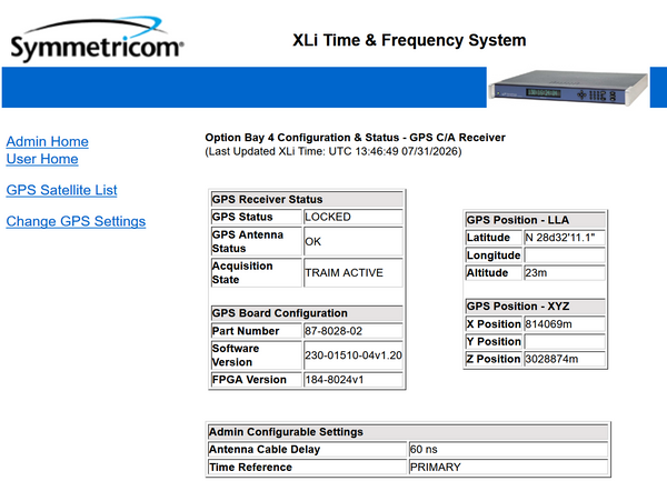 Symmetricom XLi OCXO UPGRADED GPS LPN 10MHz Oscillator NTP Time Server 4x IRIG-B-www.prostudioconnection.com