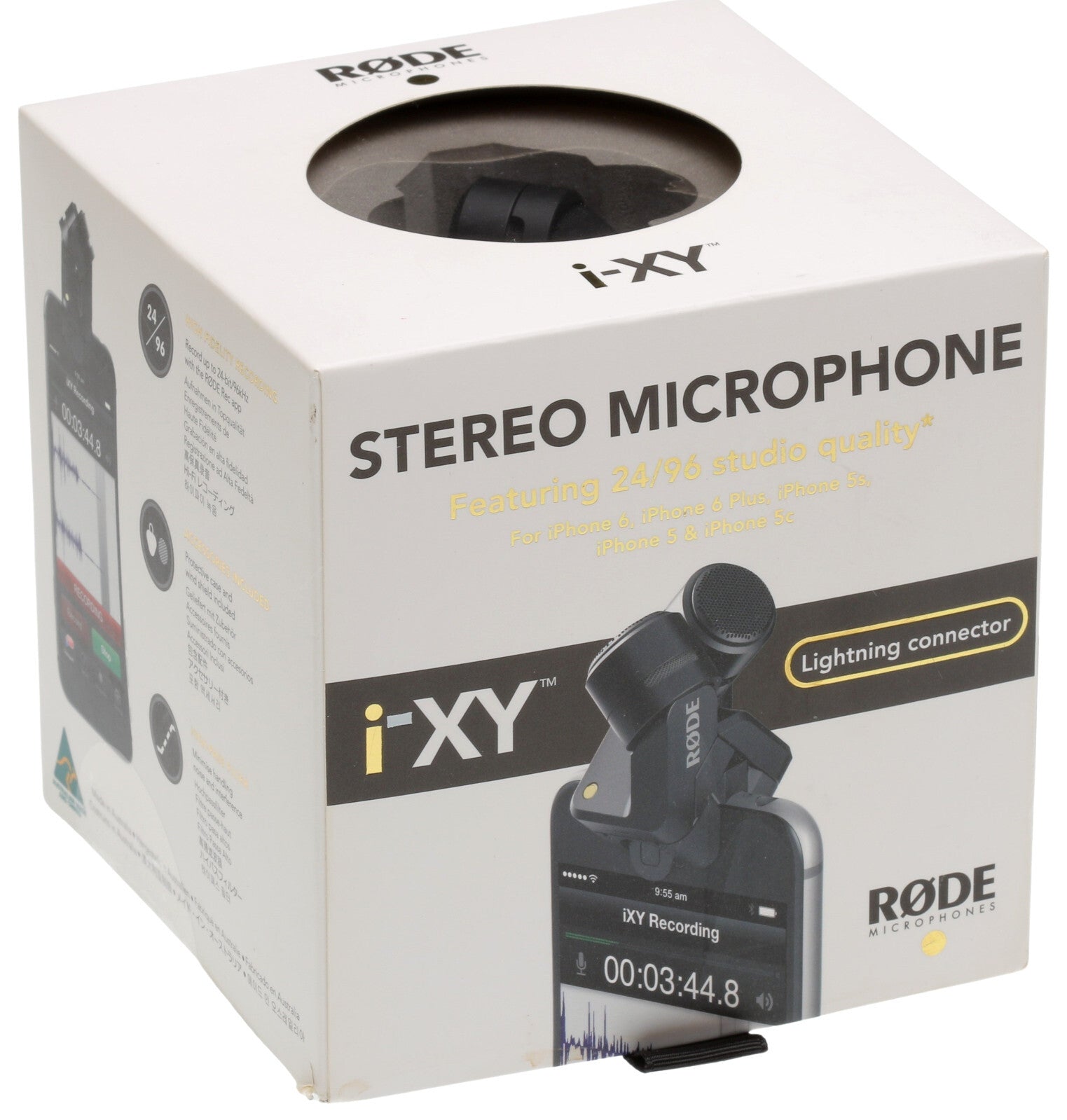RODE i-XY 24/96 Stereo Condenser Microphone for iOS Lightning Devices NEW/SEALED [New]-www.prostudioconnection.com