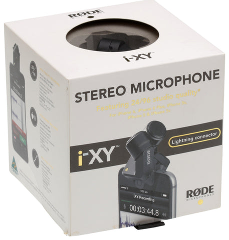 RODE i-XY 24/96 Stereo Condenser Microphone for iOS Lightning Devices NEW/SEALED [New]-www.prostudioconnection.com