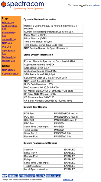 Spectracom 9288 Netclock IPv4 & IPv6 NTP Network Time Server with 115/230V PSU-www.prostudioconnection.com