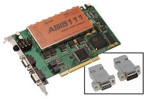 AudioScience ASI5111 Broadcast Balanced Analog Sound Card with Mic Preamp + DB9s [Refurbished]-www.prostudioconnection.com