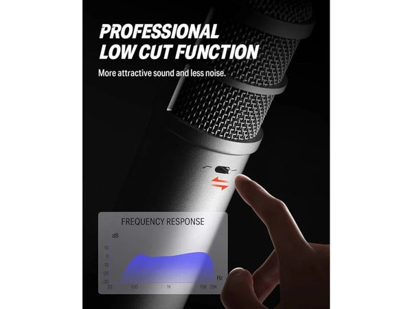 NEW Donner PO 8 Dynamic Microphone Studio/Podcasting w Mount, Screen & XLR Cable-www.prostudioconnection.com