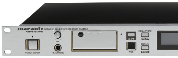 Marantz PMD580 Balanced XLR AES Digital Networked Solid State Recorder Rackmount-www.prostudioconnection.com