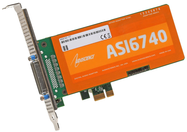 AudioScience ASI6740 Broadcast 4 Channel In/Out Balanced Analog PCIe Sound Card-www.prostudioconnection.com