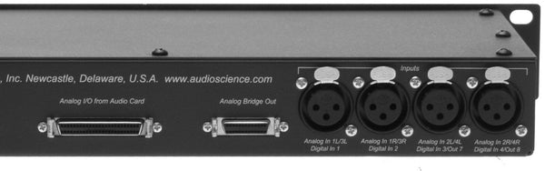 AudioScience BOB1024 Sound Card XLR Breakout Box Rackmounted 26Pin Digital Cable [Used]-www.prostudioconnection.com