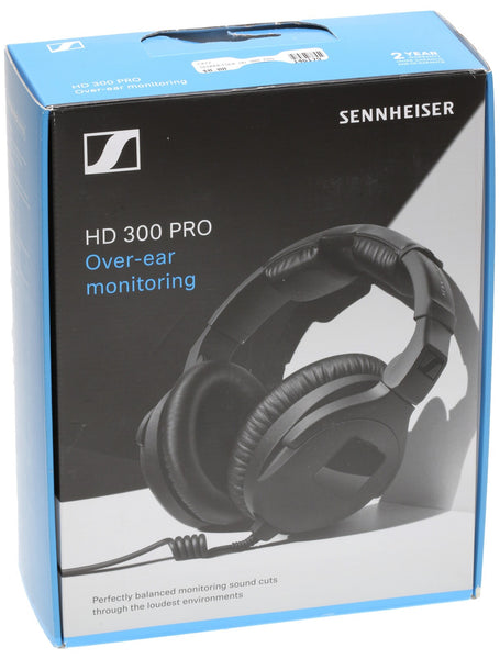 Sennheiser Professional HD 300 PRO Over-Ear Studio Headphones Black - NEW!-www.prostudioconnection.com