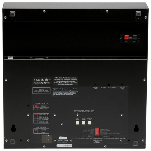 Leitch Harris UDC-5212 Red LED Digital Wall Clock SMTPE Timecode Display *READ* [Used]-www.prostudioconnection.com