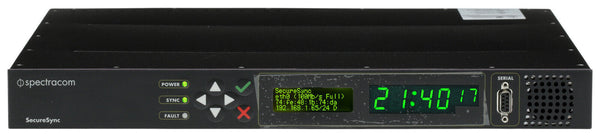 Spectracom SecureSync 213 BroadShield OCXO GPS GLONASS NTP Network Time Server-www.prostudioconnection.com