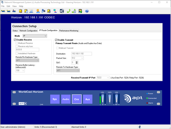 Worldcast Horizon APT-X Stereo Audio IP Codec w Broadcast Feature Set Analog XLR-www.prostudioconnection.com