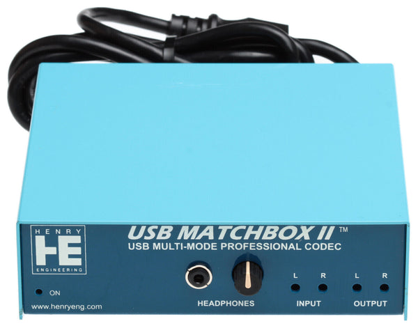 Henry Engineering USB Matchbox II Broadcast AES Digital & Balanced Analog Audio-www.prostudioconnection.com